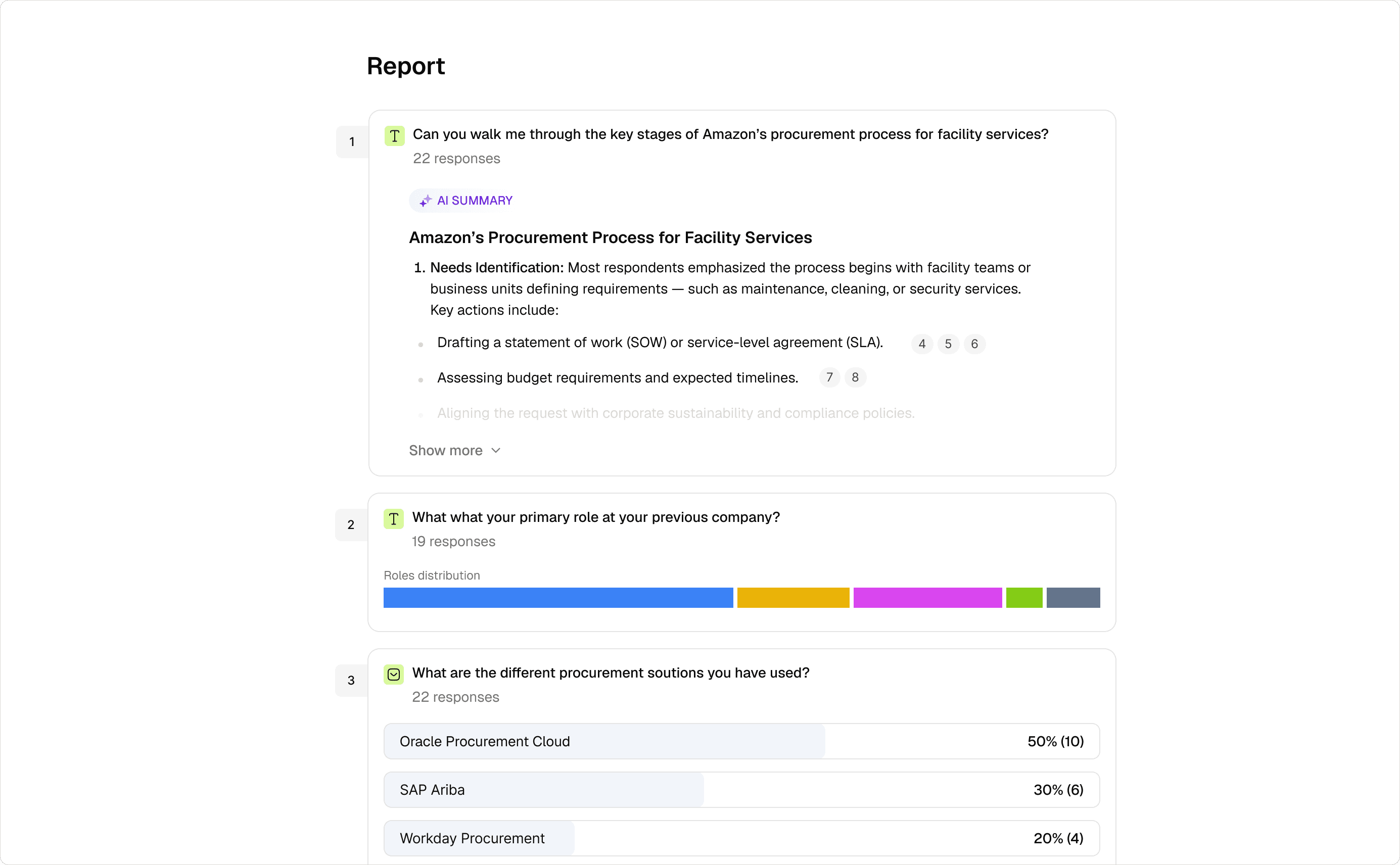 Analysis & reporting agents